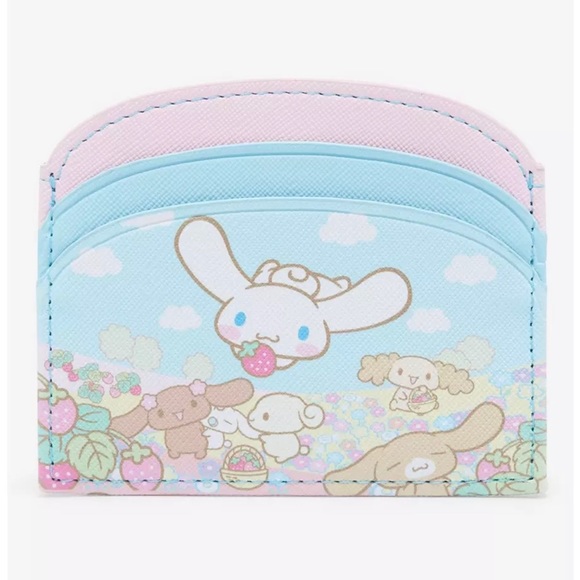 2pc Sanrio Cinnamoroll Passport Crossbody & Family Cardholder Set + Keychain NWT - Picture 5 of 7